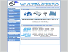 Tablet Screenshot of ligapergaminense.com.ar